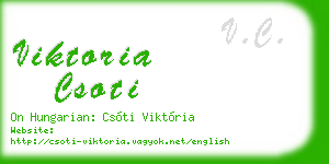 viktoria csoti business card